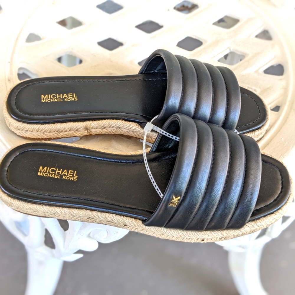 Michael Kors black espadrille sandals